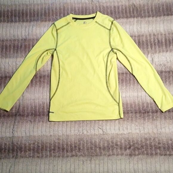 Starter Dri-Star Boy's Yellow Long Sleeve Top - Picture 1 of 6